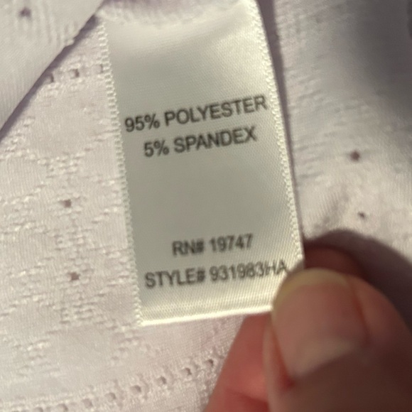 White islet women’s top with ties on sleeves size S - Picture 7 of 8